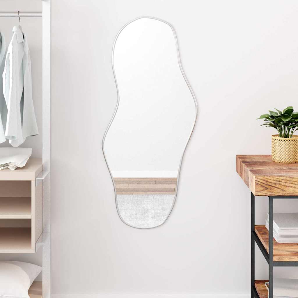 vidaXL Wall Mirror Silver 100x45 cm 1