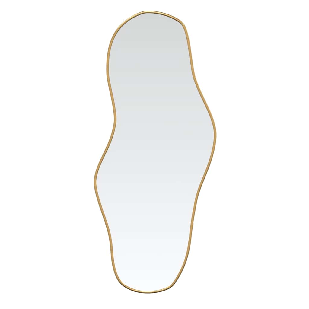 vidaXL Wall Mirror Gold 100x45 cm 2