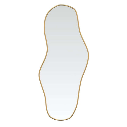 vidaXL Wall Mirror Gold 100x45 cm 2
