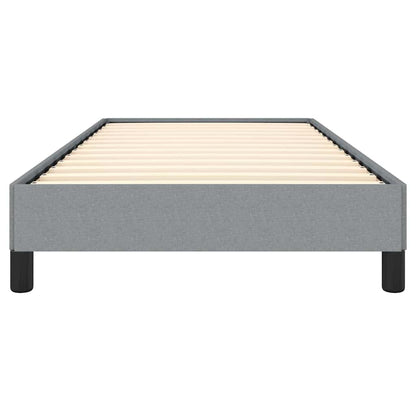 vidaXL Bed Frame without Mattress Light Grey 100x203 cm Twin XL Fabric 5