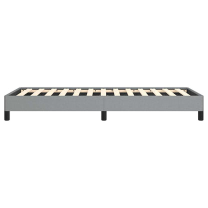 vidaXL Bed Frame without Mattress Light Grey 100x203 cm Twin XL Fabric 6
