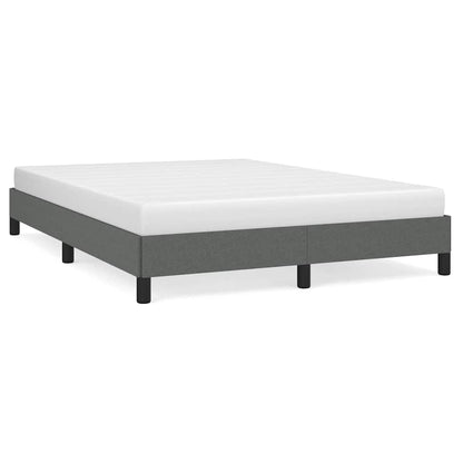 Bed Frame without Mattress 100x203 cm Fabric Dark grey Queen 25 cm