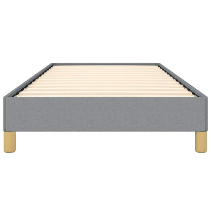 vidaXL Bed Frame without Mattress Light Grey 100x203 cm Twin XL Fabric 5
