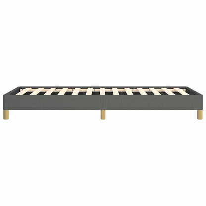 vidaXL Bed Frame without Mattress Dark Grey 100x203 cm Twin XL Fabric 6
