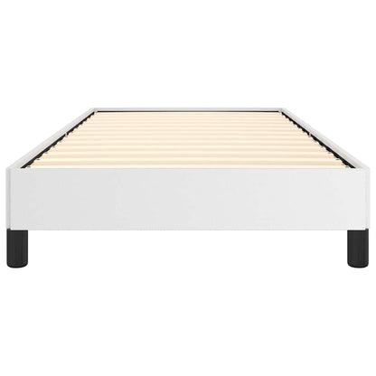 vidaXL Bed Frame without Mattress White 100x190 cm Twin Faux Leather 6
