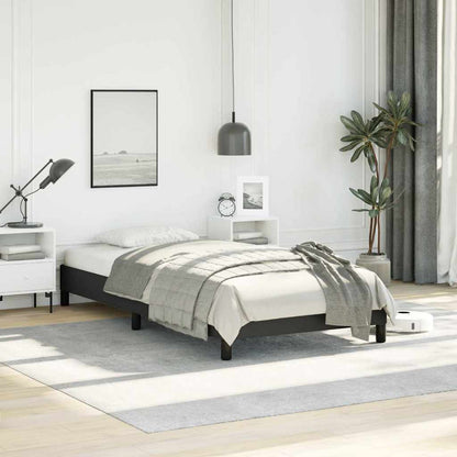 vidaXL Bed Frame without Mattress Black 100x203cm Twin XL Faux Leather 3