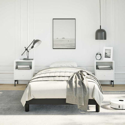 vidaXL Bed Frame without Mattress Black 100x203cm Twin XL Faux Leather 1