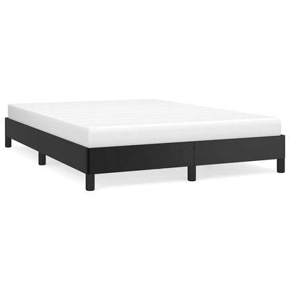 vidaXL Bed Frame without Mattress Black 137x190 cm Full Faux Leather 2
