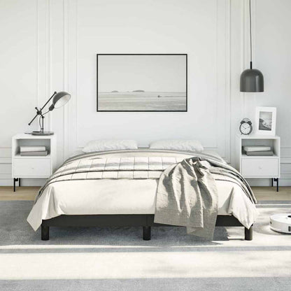 vidaXL Bed Frame without Mattress Black 137x190 cm Full Faux Leather 1
