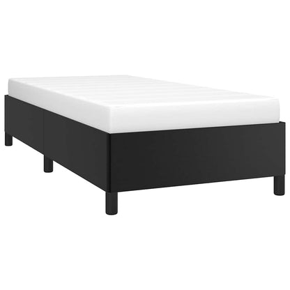 Bed Frame without Mattress Black Twin XL Faux Leather