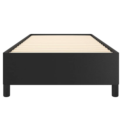 Bed Frame without Mattress Black Twin XL Faux Leather