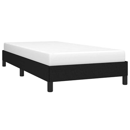 vidaXL Bed Frame without Mattress Black 90x190 cm Single Single Fabric 3
