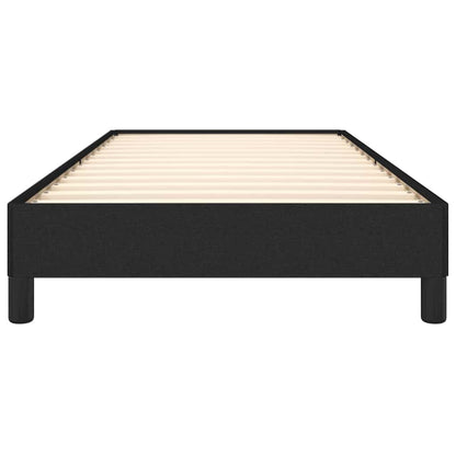vidaXL Bed Frame without Mattress Black 90x190 cm Single Single Fabric 5