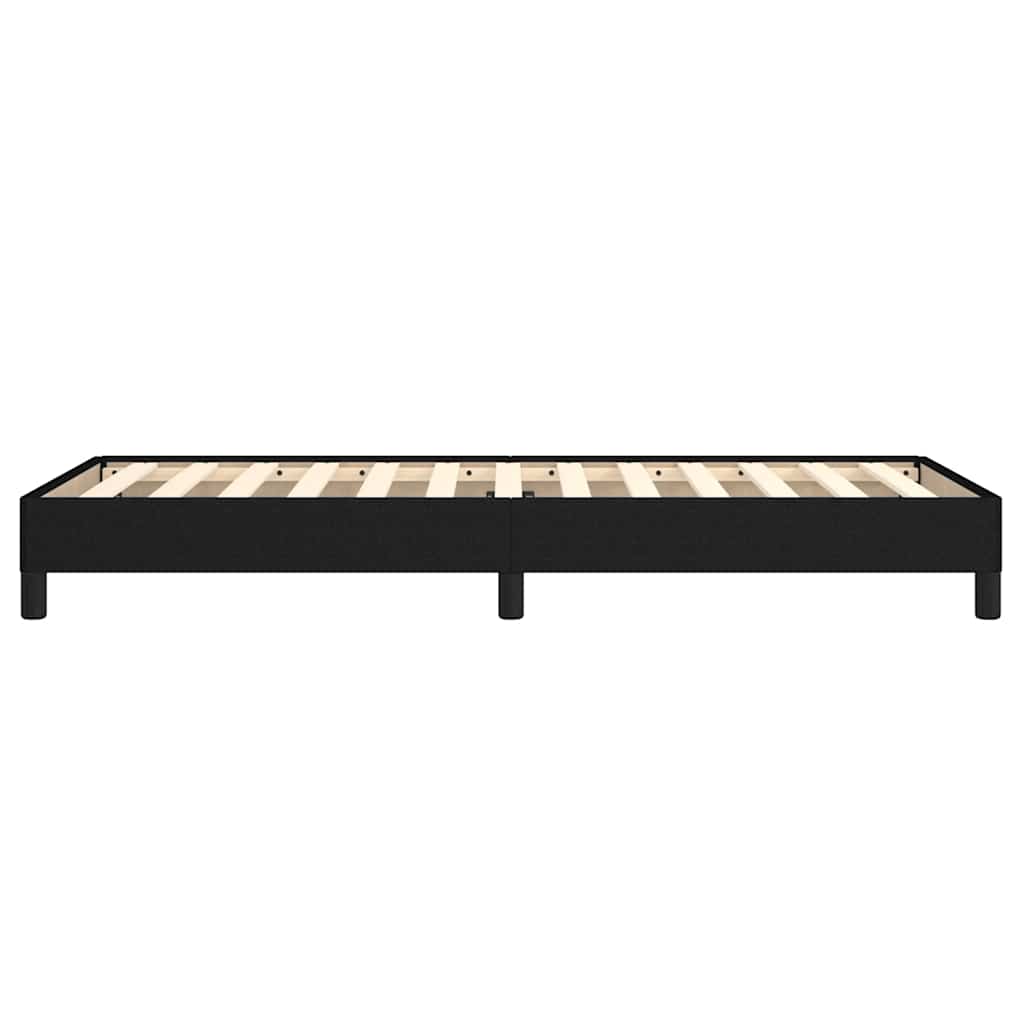 vidaXL Bed Frame without Mattress Black 90x190 cm Single Single Fabric 6