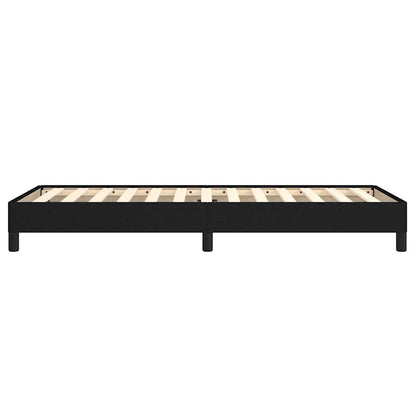 vidaXL Bed Frame without Mattress Black 90x190 cm Single Single Fabric 6