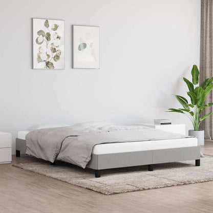 vidaXL Bed Frame without Mattress 135x190 cm Double Fabric