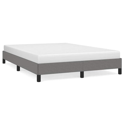 Bed Frame without Mattress 135x190 cm Double Fabric Dark grey 4FT6 Double