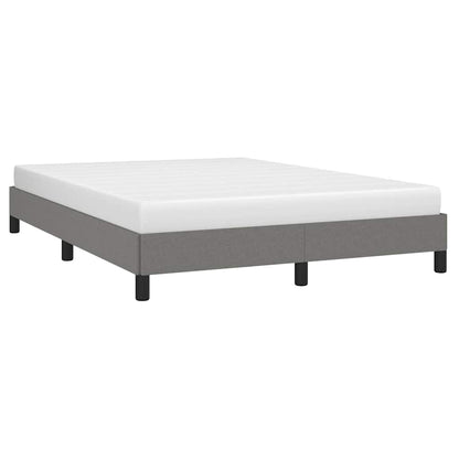 Bed Frame without Mattress 135x190 cm Double Fabric Dark grey 4FT6 Double