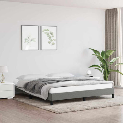 vidaXL Bed Frame without Mattress 135x190 cm Double Fabric