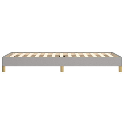 vidaXL Bed Frame without Mattress Light Grey 90x190 cm Single Single Fabric 6