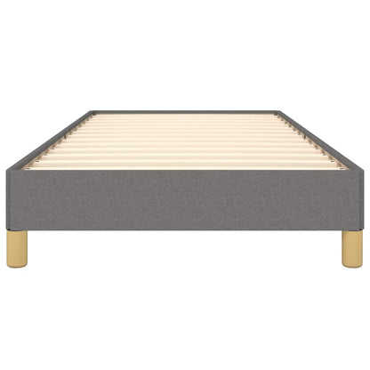vidaXL Bed Frame without Mattress Dark Grey 90x190 cm Single Single Fabric 5