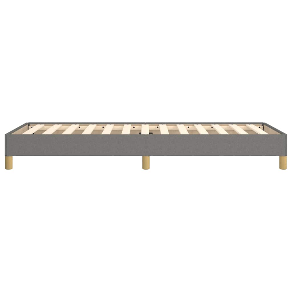 vidaXL Bed Frame without Mattress Dark Grey 90x190 cm Single Single Fabric 6
