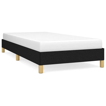 vidaXL Bed Frame without Mattress Black 90x190 cm Single Single Fabric 2