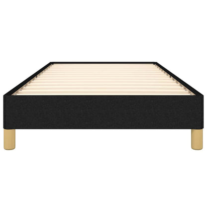 vidaXL Bed Frame without Mattress Black 90x190 cm Single Single Fabric 5