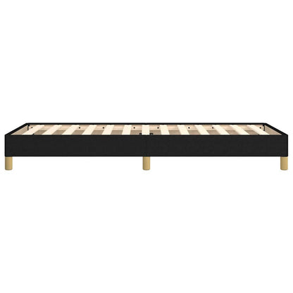 vidaXL Bed Frame without Mattress Black 90x190 cm Single Single Fabric 6