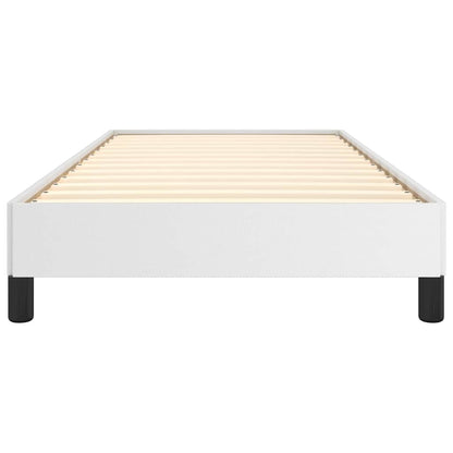 vidaXL Bed Frame without Mattress White 90x190 cm Single Single Faux Leather 5