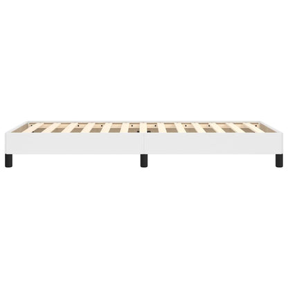 vidaXL Bed Frame without Mattress White 90x190 cm Single Single Faux Leather 6