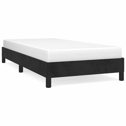 vidaXL Bed Frame without Mattress Black 90x190 cm Single Single Velvet 2