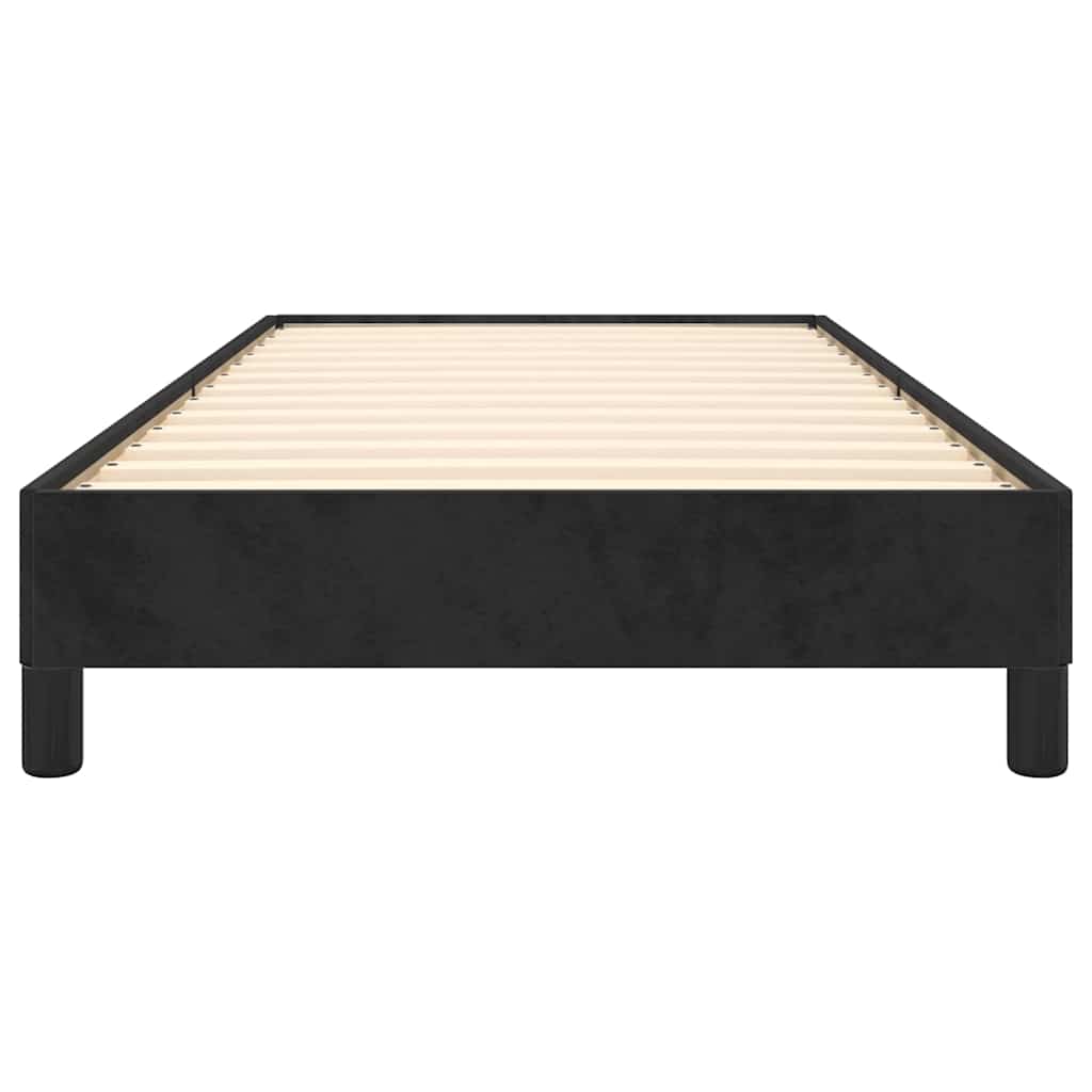 vidaXL Bed Frame without Mattress Black 90x190 cm Single Single Velvet 5
