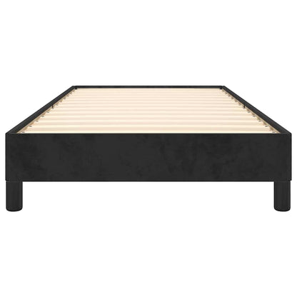 vidaXL Bed Frame without Mattress Black 90x190 cm Single Single Velvet 5
