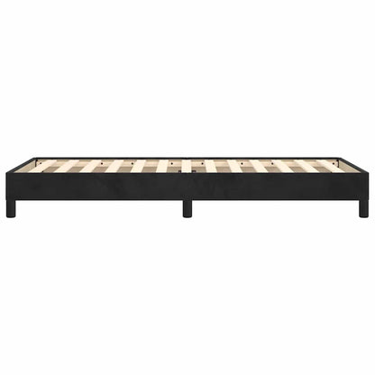 vidaXL Bed Frame without Mattress Black 90x190 cm Single Single Velvet 6