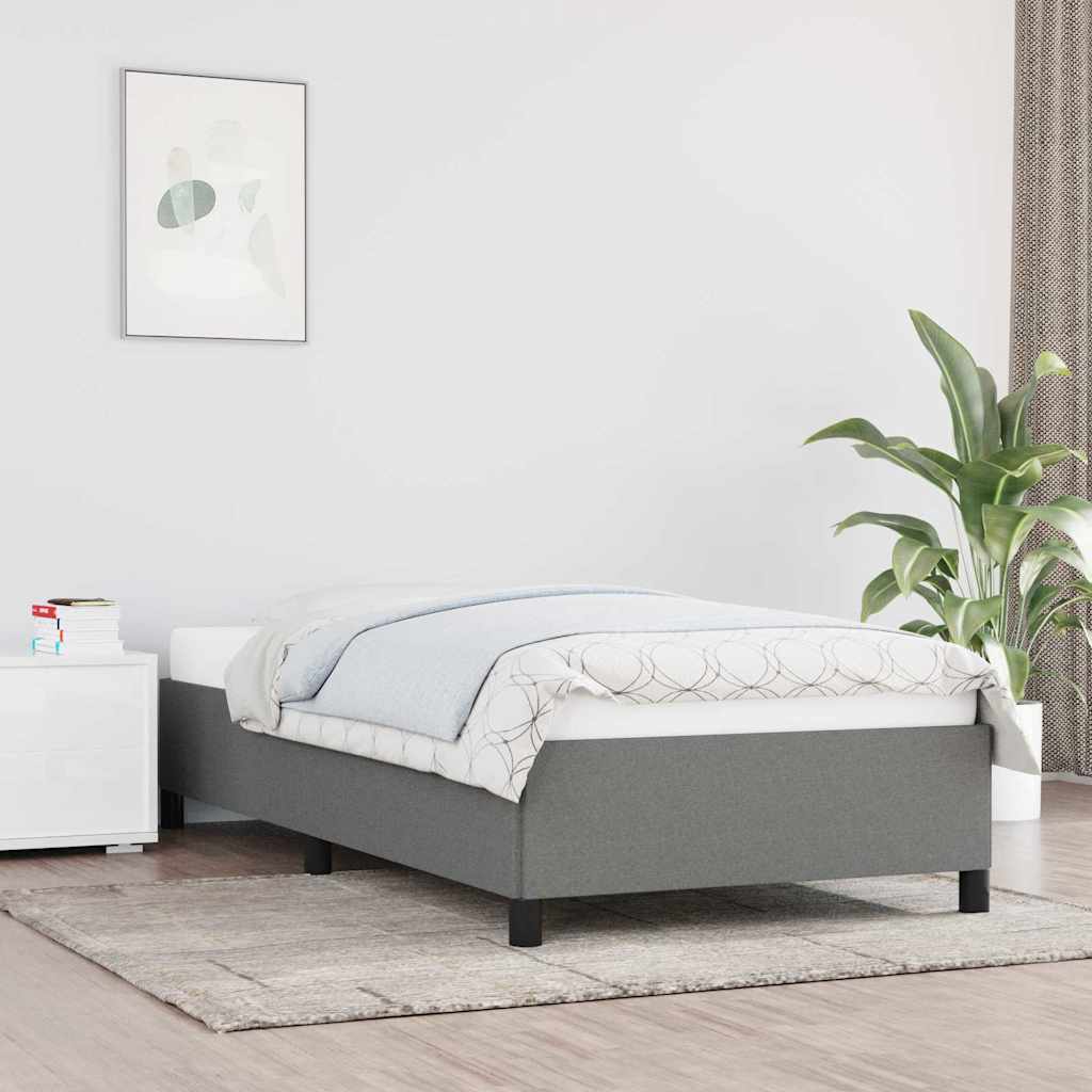 vidaXL Bed Frame without Mattress 135x190 cm Double Fabric