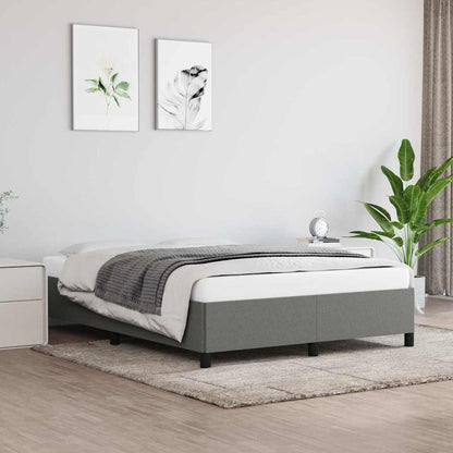 vidaXL Bed Frame without Mattress 135x190 cm Double Fabric