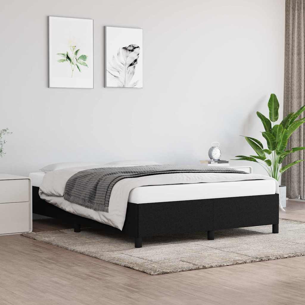 vidaXL Bed Frame without Mattress 135x190 cm Double Fabric