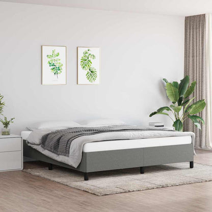 vidaXL Bed Frame without Mattress 135x190 cm Double Fabric