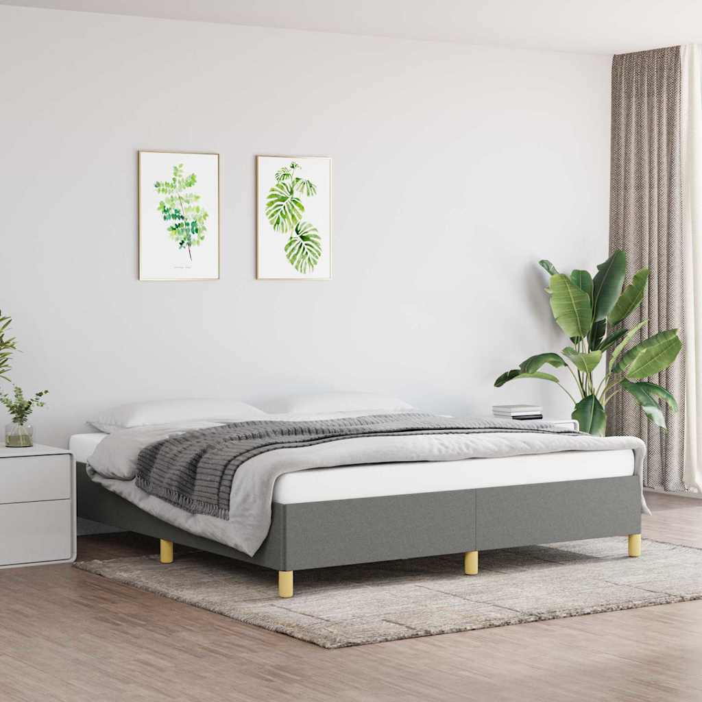 vidaXL Bed Frame without Mattress 135x190 cm Double Fabric