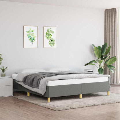 vidaXL Bed Frame without Mattress 135x190 cm Double Fabric