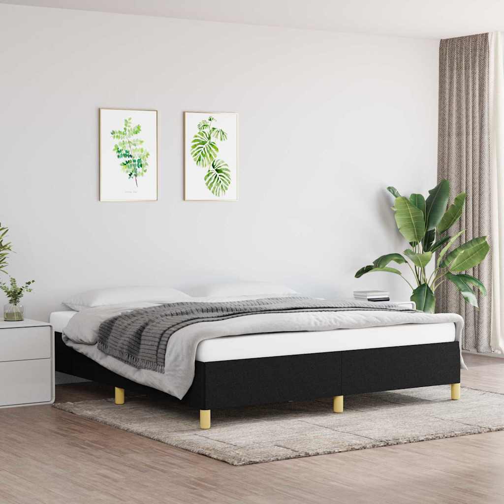 vidaXL Bed Frame without Mattress 135x190 cm Double Fabric