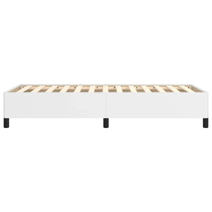 vidaXL Bed Frame without Mattress White 90x190 cm Single Single Faux Leather 6