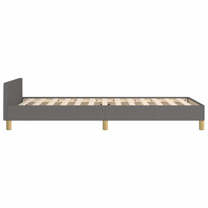 vidaXL Bed Frame without Mattress Dark Grey 90x190cm Single Fabric 6