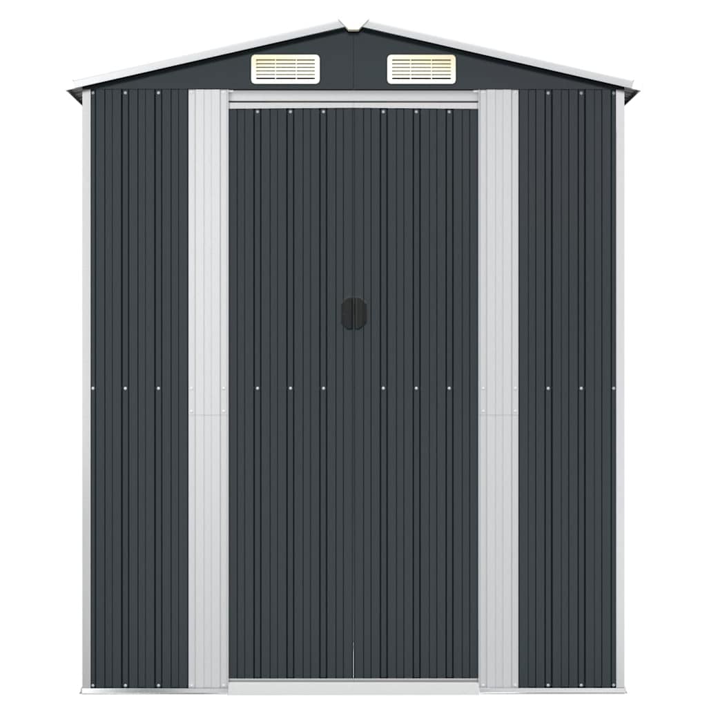 vidaXL Garden Shed Anthracite 192x108x223 cm Galvanised Steel 3