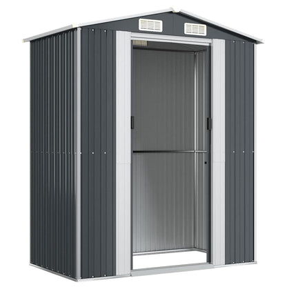 vidaXL Garden Shed Anthracite 192x108x223 cm Galvanised Steel 4