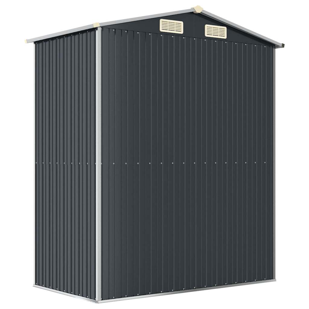 vidaXL Garden Shed Anthracite 192x108x223 cm Galvanised Steel 6