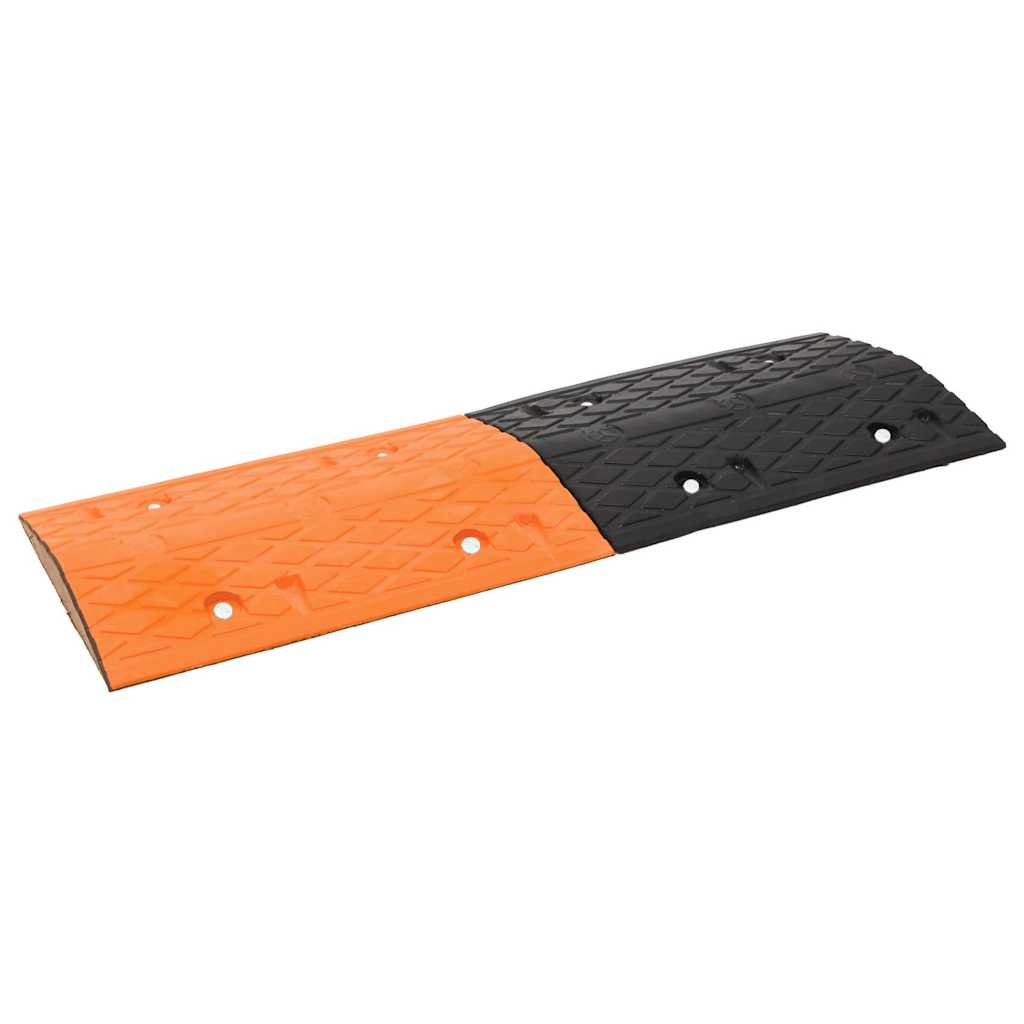 vidaXL Speed Hump Yellow&Black 97x32.5x4 cm Rubber 1