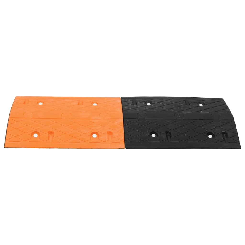 vidaXL Speed Hump Yellow&Black 97x32.5x4 cm Rubber 2