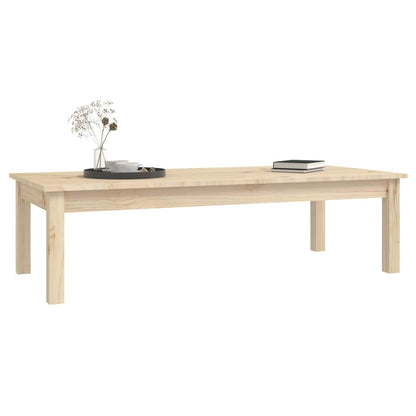 814234 vidaXL Coffee Table 110x50x30 cm Solid Wood Pine 6